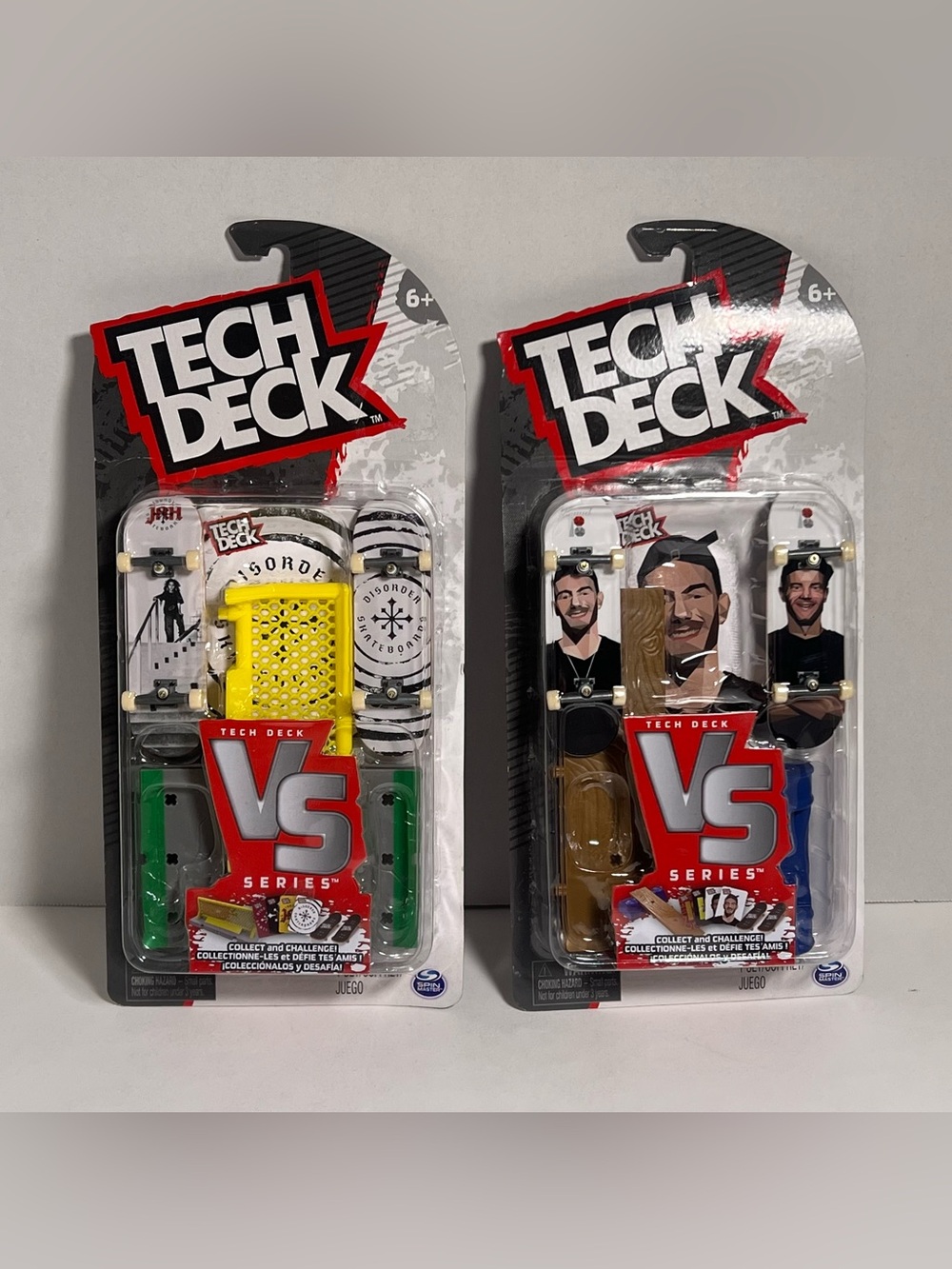 Tech Deck VS Series Fingerboard Pack - Yellow, Green, Brown, Blue